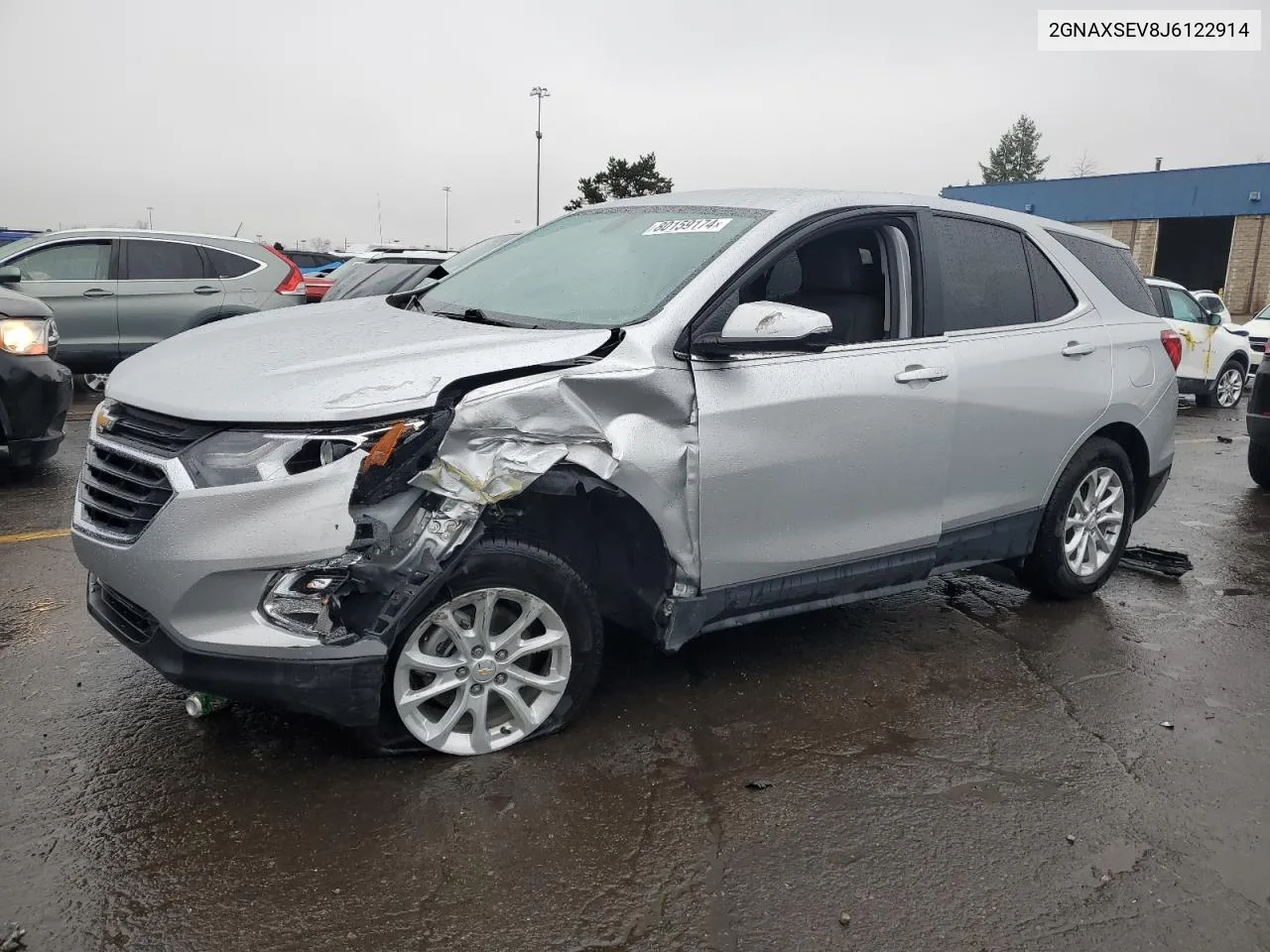 2018 Chevrolet Equinox Lt VIN: 2GNAXSEV8J6122914 Lot: 80159174