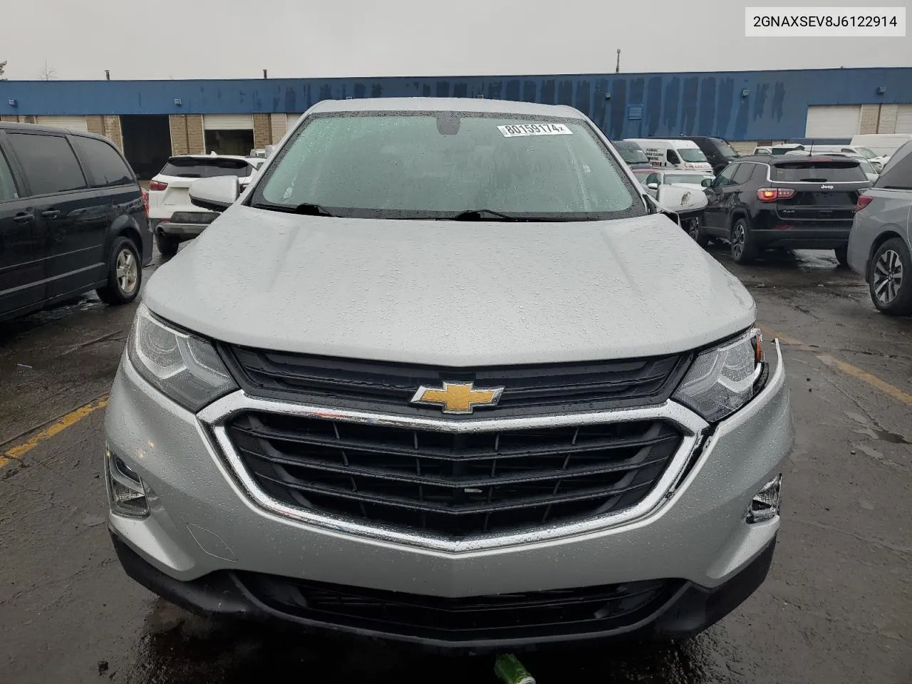 2018 Chevrolet Equinox Lt VIN: 2GNAXSEV8J6122914 Lot: 80159174