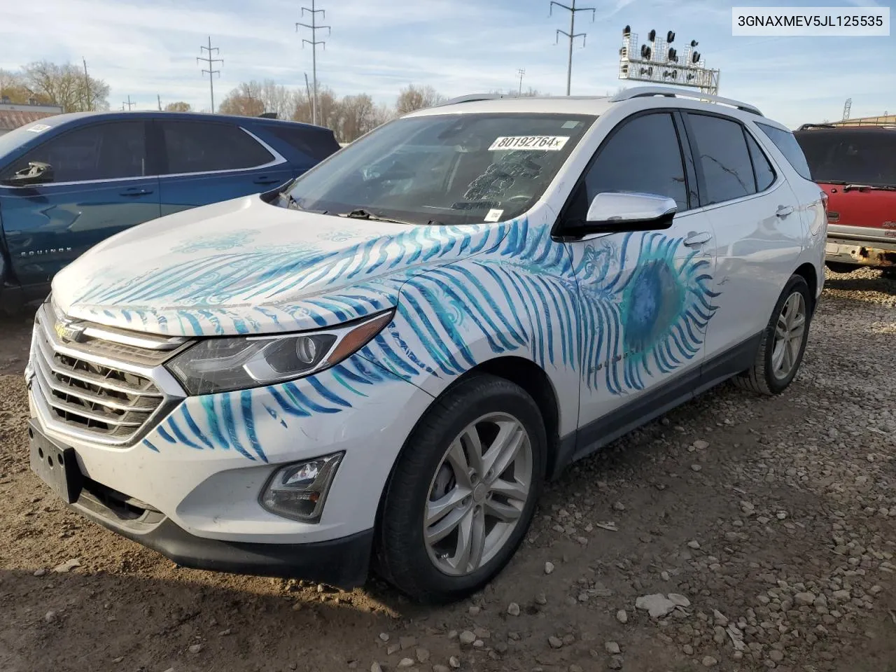 2018 Chevrolet Equinox Premier VIN: 3GNAXMEV5JL125535 Lot: 80192764