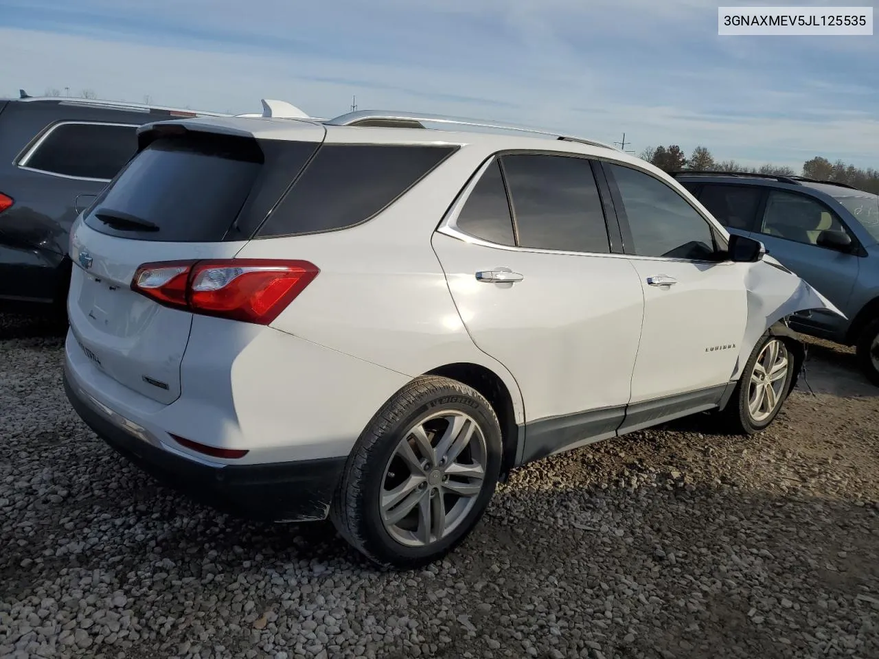 2018 Chevrolet Equinox Premier VIN: 3GNAXMEV5JL125535 Lot: 80192764