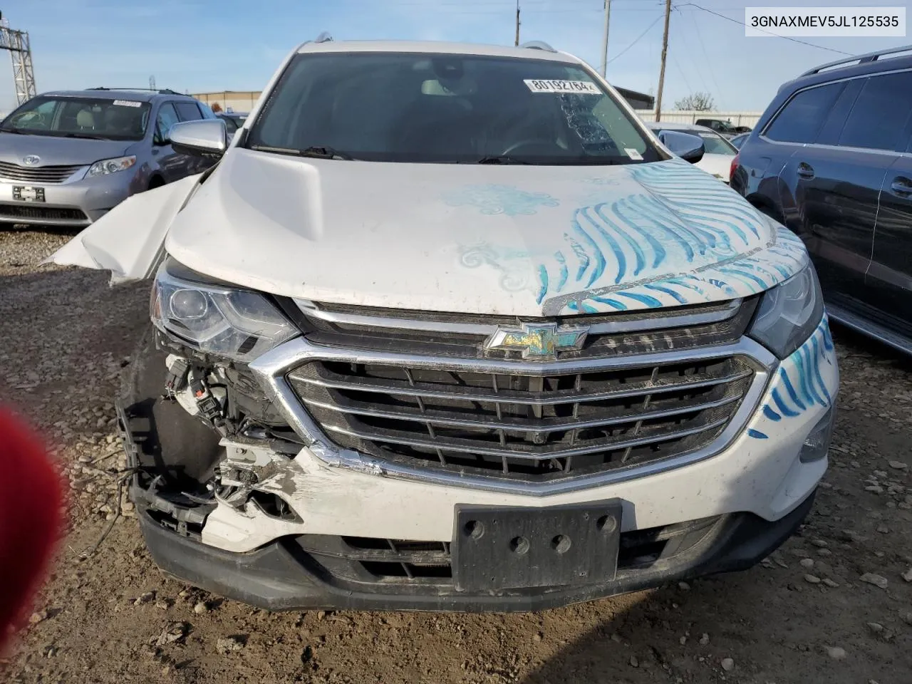 2018 Chevrolet Equinox Premier VIN: 3GNAXMEV5JL125535 Lot: 80192764