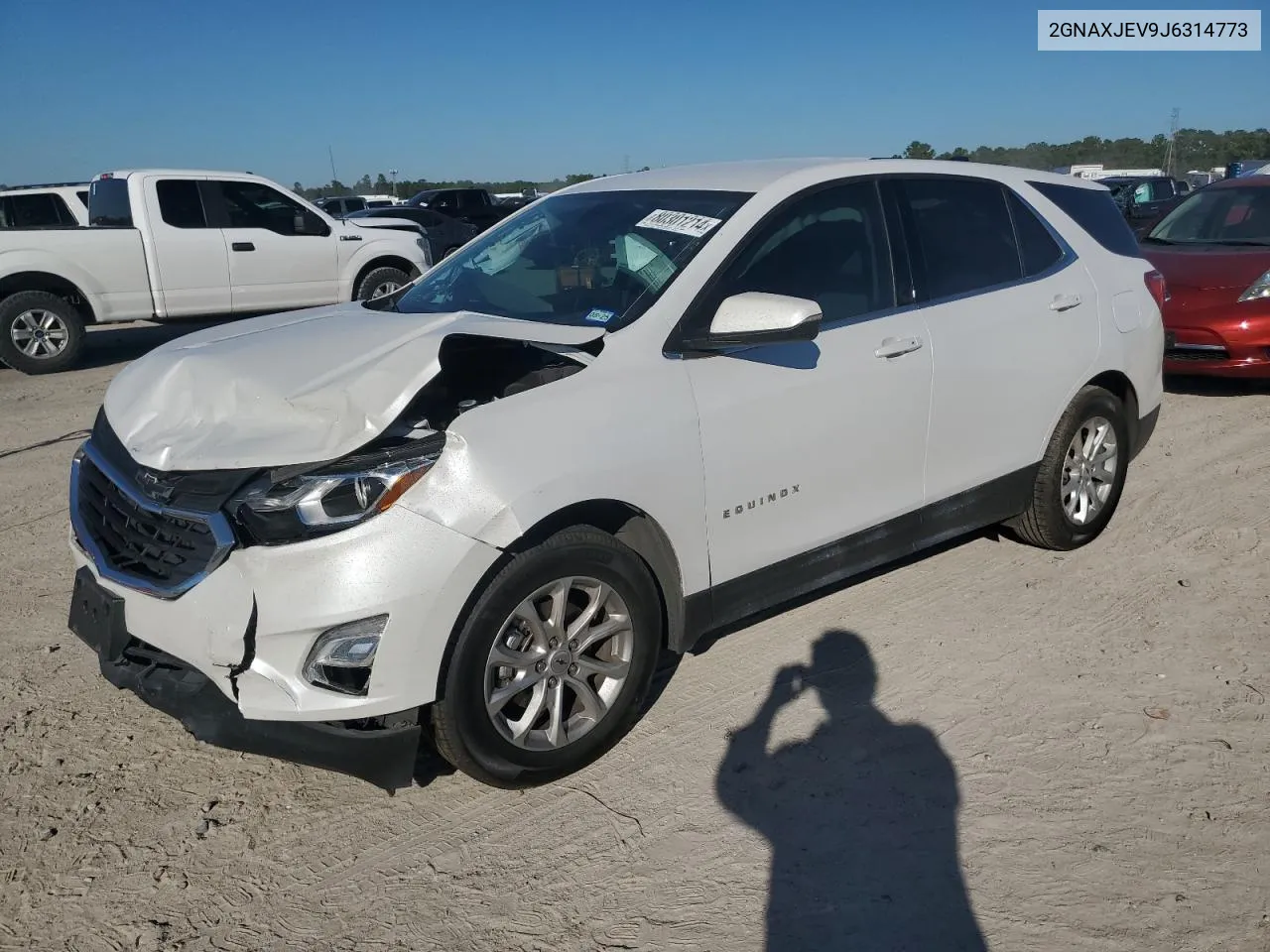 2018 Chevrolet Equinox Lt VIN: 2GNAXJEV9J6314773 Lot: 80301214