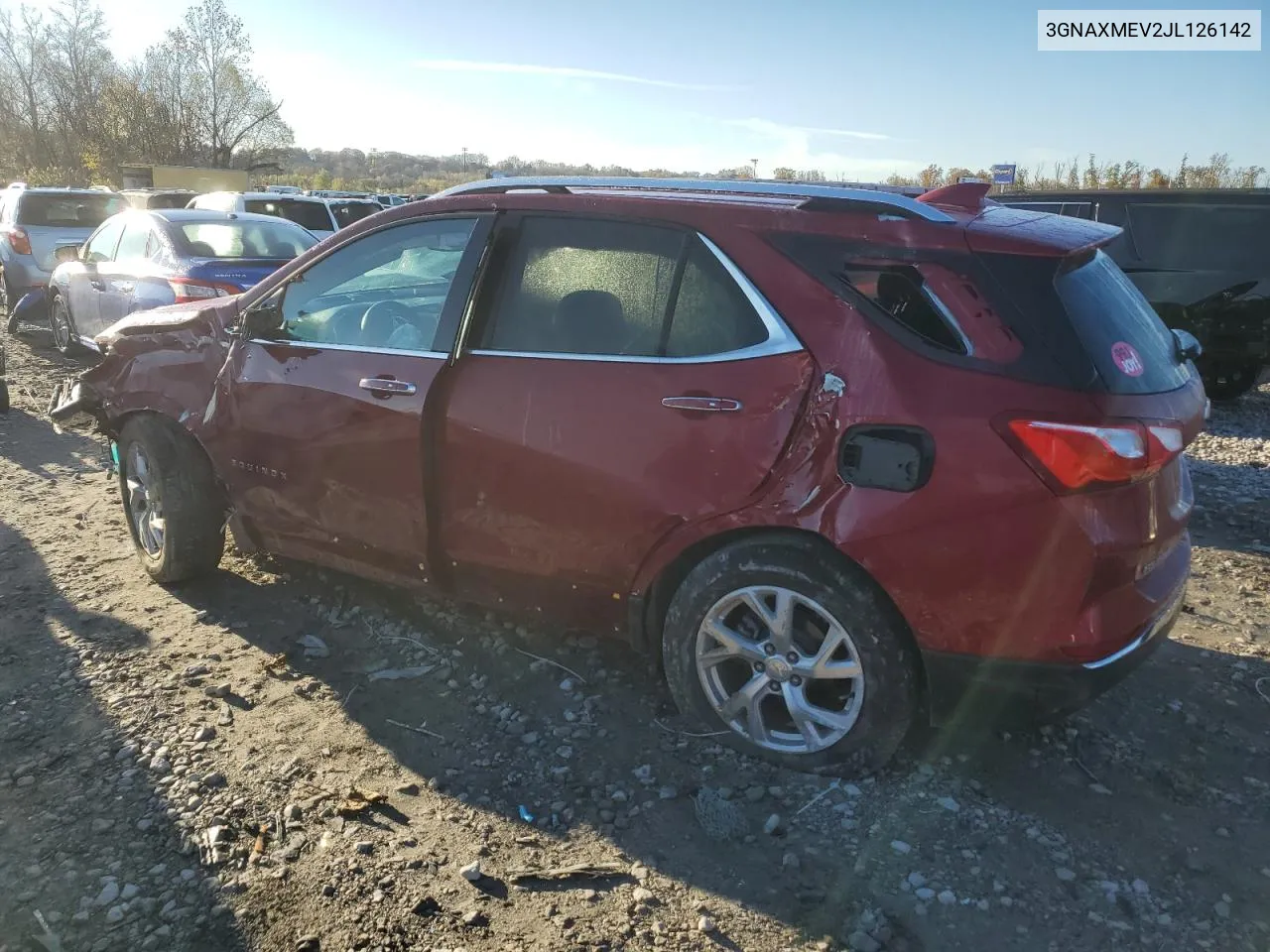 2018 Chevrolet Equinox Premier VIN: 3GNAXMEV2JL126142 Lot: 80303164