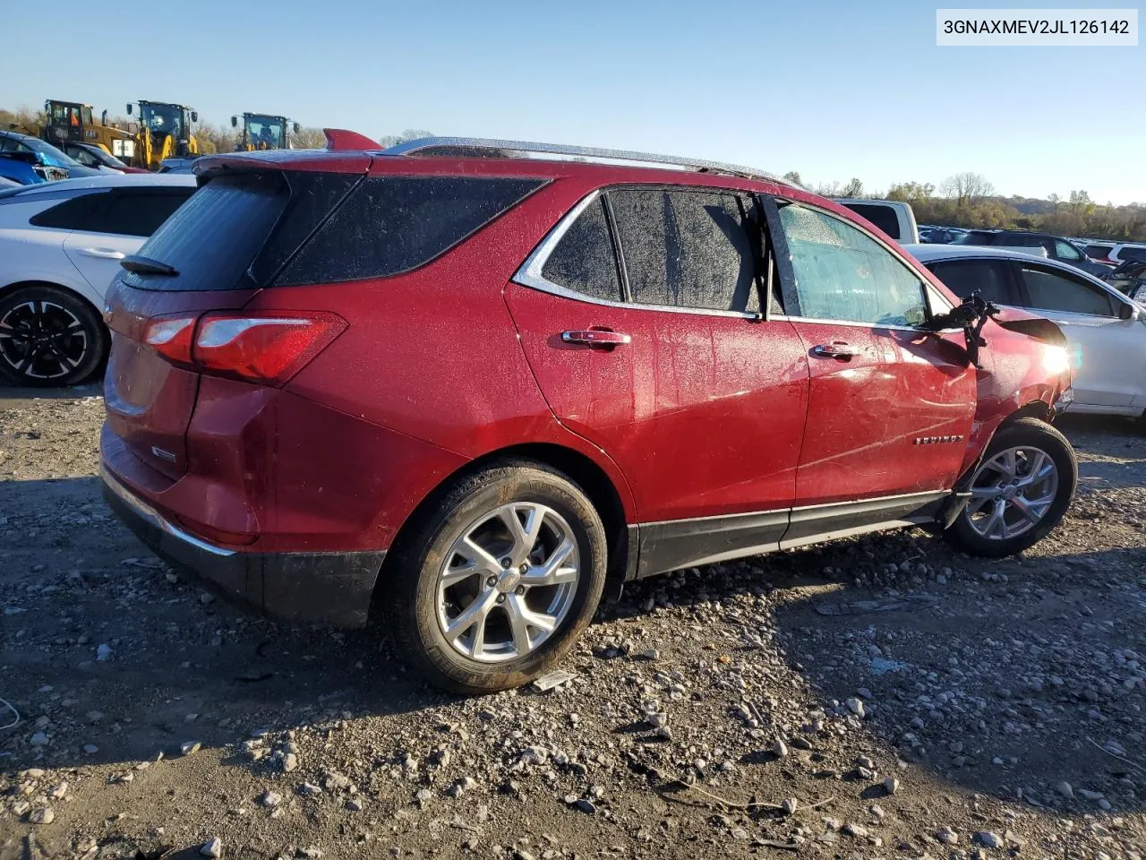 2018 Chevrolet Equinox Premier VIN: 3GNAXMEV2JL126142 Lot: 80303164