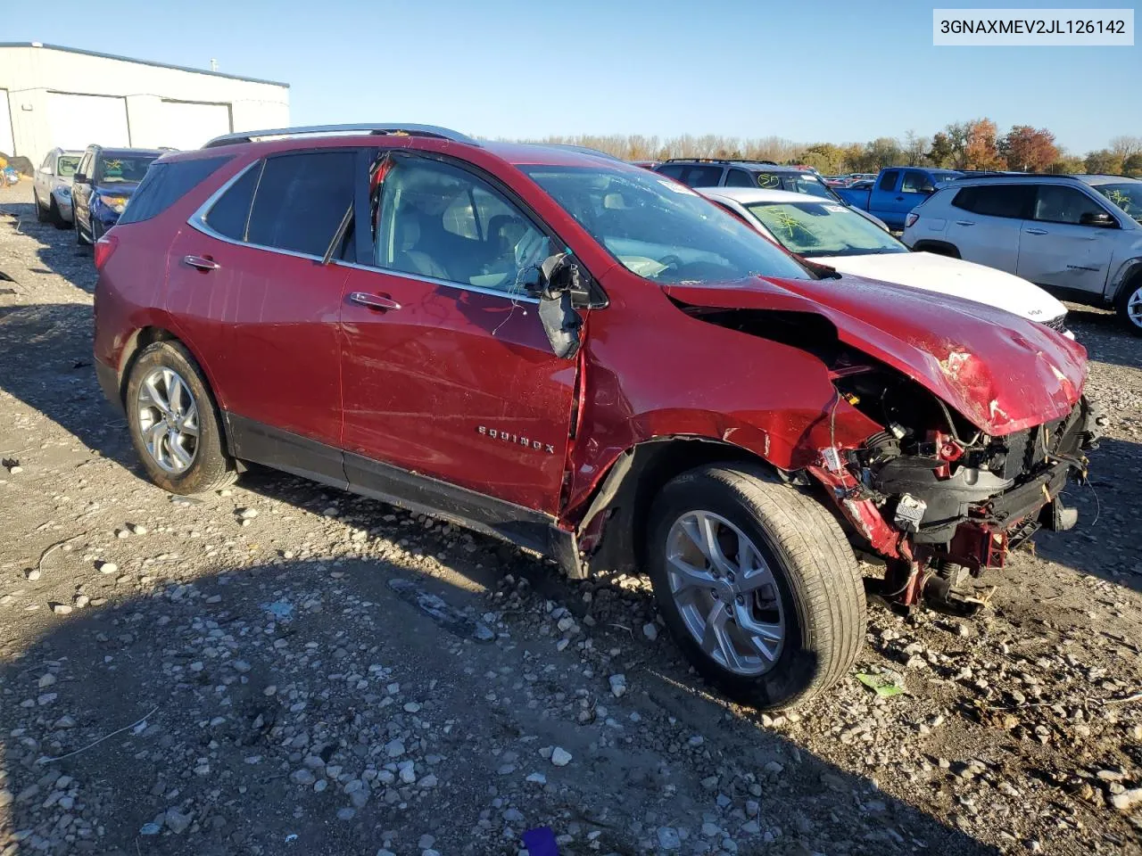 2018 Chevrolet Equinox Premier VIN: 3GNAXMEV2JL126142 Lot: 80303164