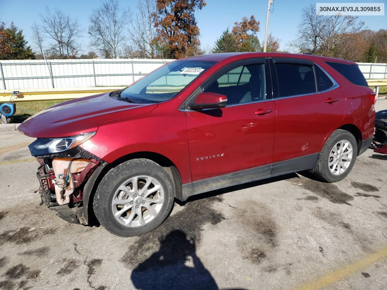 2018 Chevrolet Equinox Lt VIN: 3GNAXJEV3JL309855 Lot: 80322524