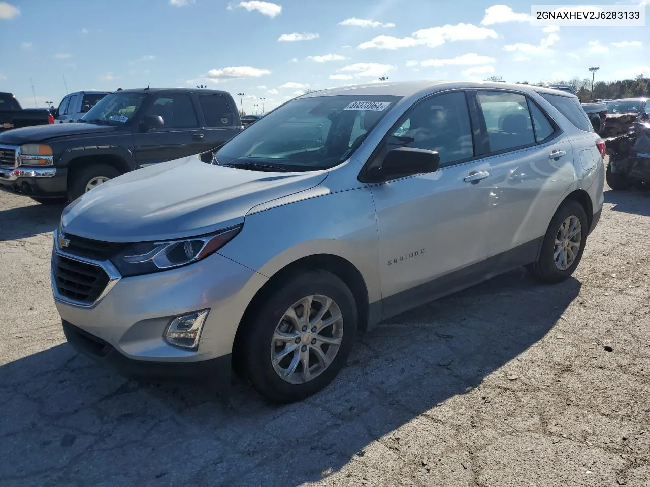 2018 Chevrolet Equinox Ls VIN: 2GNAXHEV2J6283133 Lot: 80373964