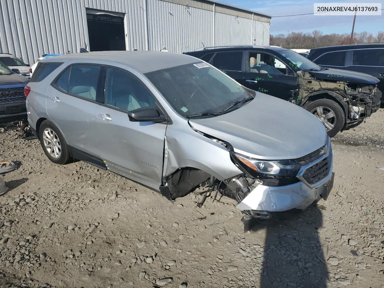 2018 Chevrolet Equinox Ls VIN: 2GNAXREV4J6137693 Lot: 80750814