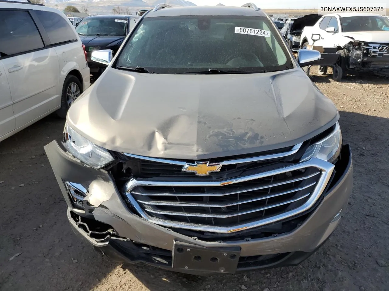 2018 Chevrolet Equinox Premier VIN: 3GNAXWEX5JS607375 Lot: 80761224