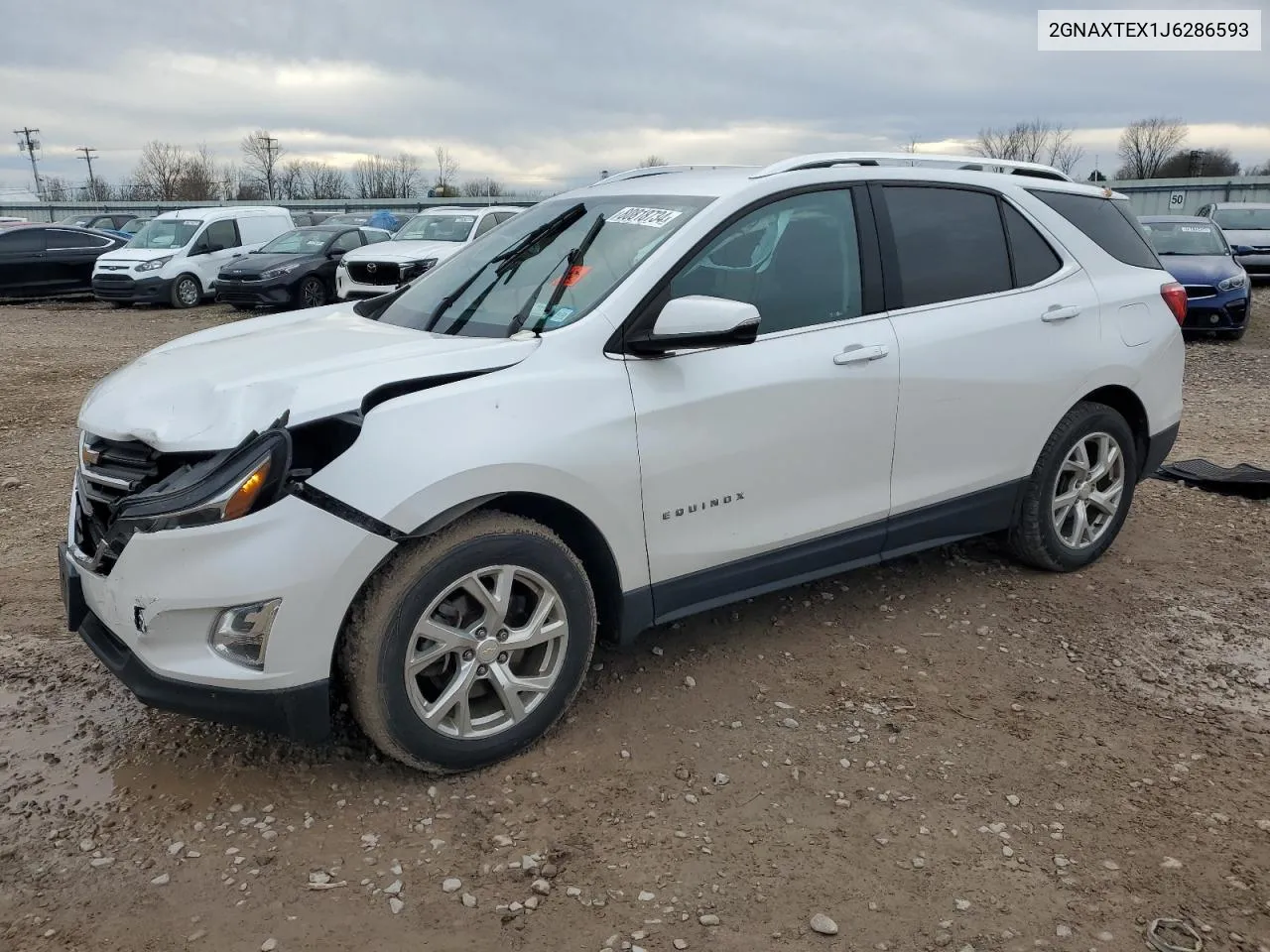 2018 Chevrolet Equinox Lt VIN: 2GNAXTEX1J6286593 Lot: 80818734