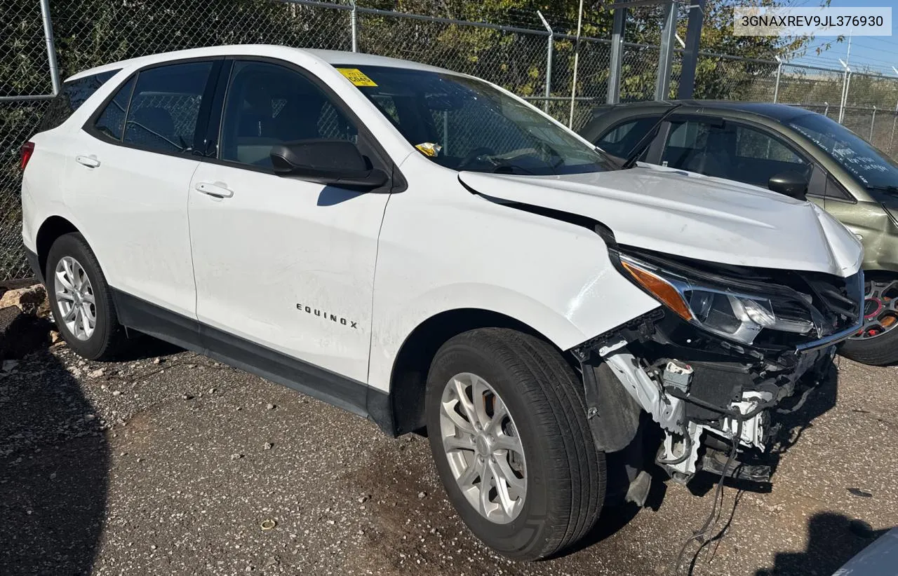 2018 Chevrolet Equinox Ls VIN: 3GNAXREV9JL376930 Lot: 80888244