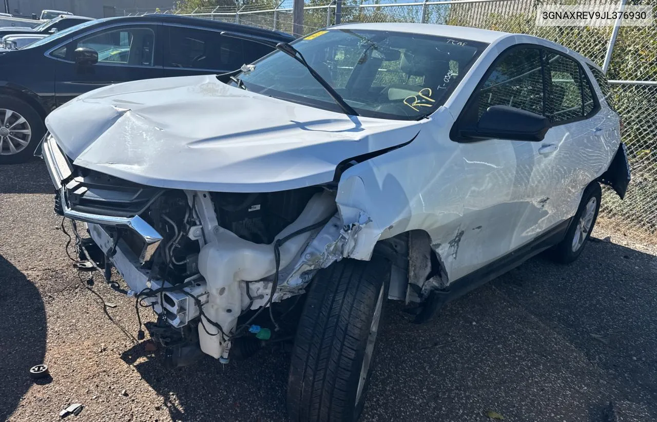 2018 Chevrolet Equinox Ls VIN: 3GNAXREV9JL376930 Lot: 80888244