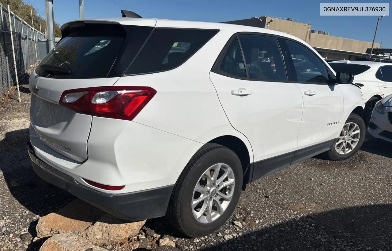 2018 Chevrolet Equinox Ls VIN: 3GNAXREV9JL376930 Lot: 80888244