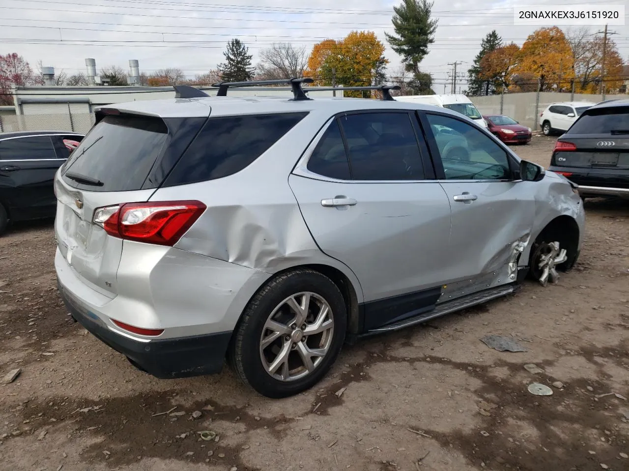 2018 Chevrolet Equinox Lt VIN: 2GNAXKEX3J6151920 Lot: 81286804