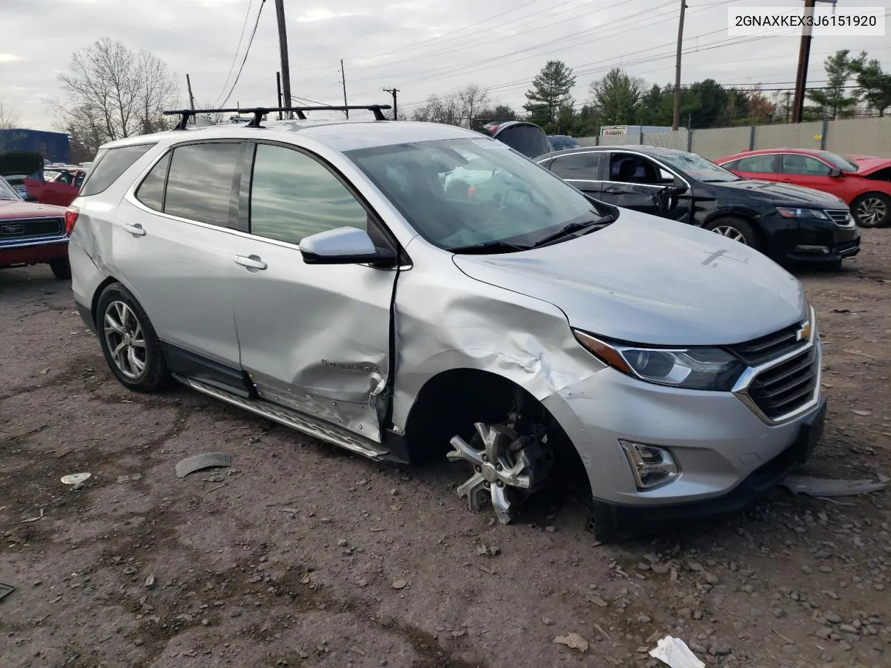 2018 Chevrolet Equinox Lt VIN: 2GNAXKEX3J6151920 Lot: 81286804