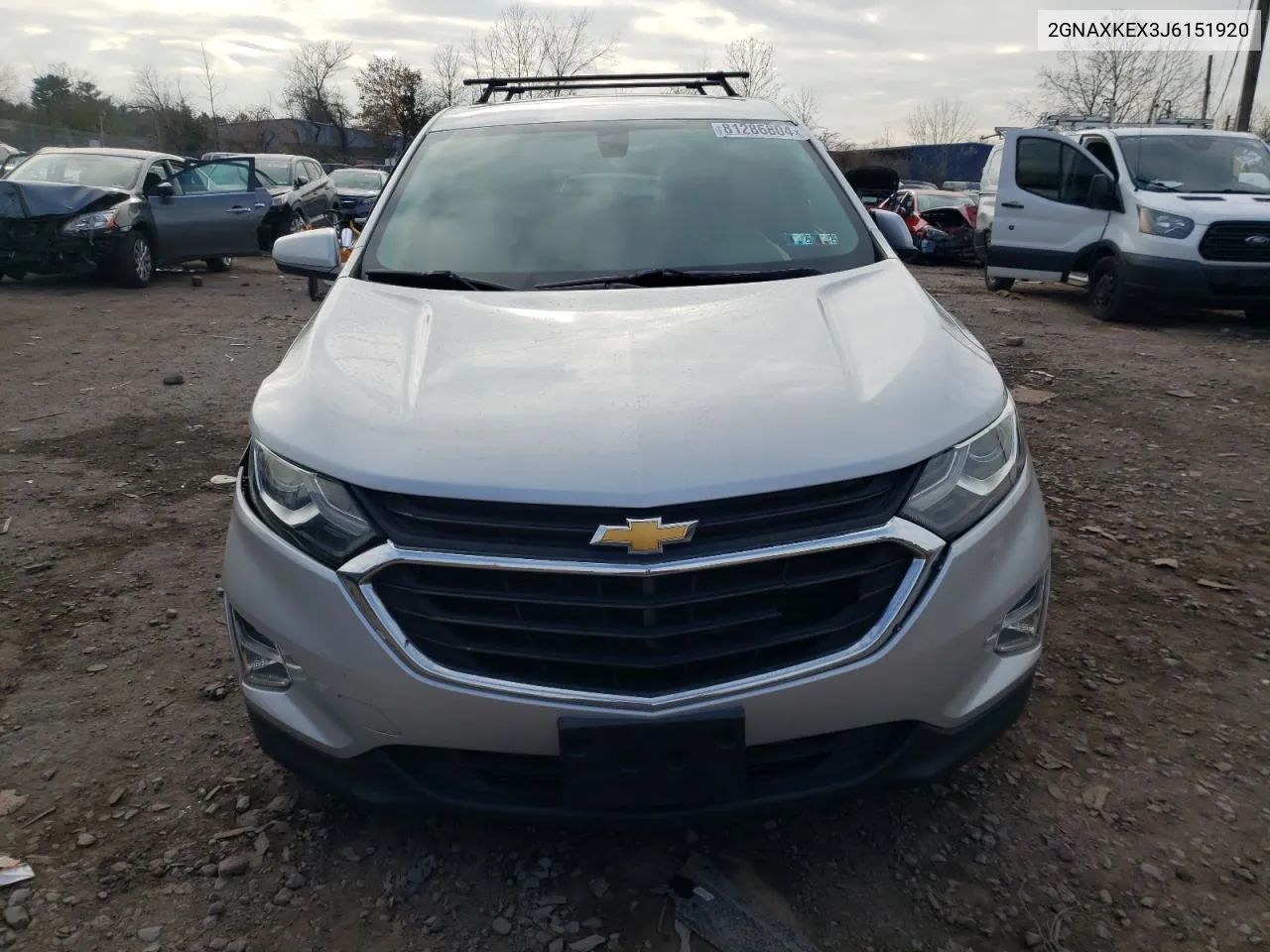 2018 Chevrolet Equinox Lt VIN: 2GNAXKEX3J6151920 Lot: 81286804