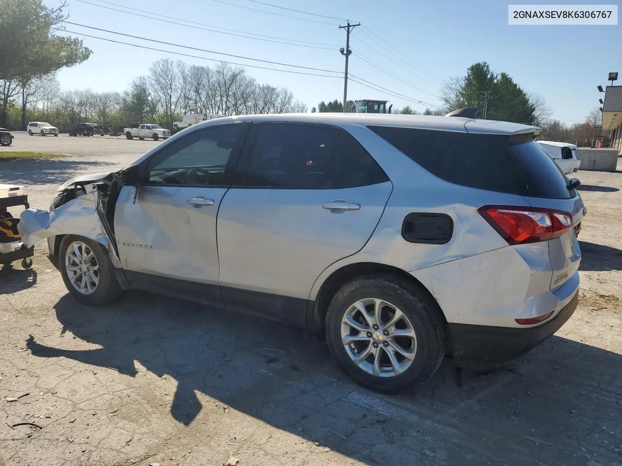 2019 Chevrolet Equinox Ls VIN: 2GNAXSEV8K6306767 Lot: 47044264