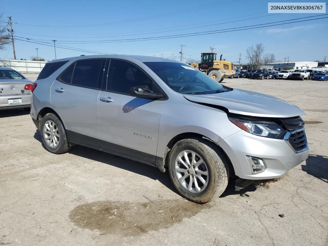 2019 Chevrolet Equinox Ls VIN: 2GNAXSEV8K6306767 Lot: 47044264