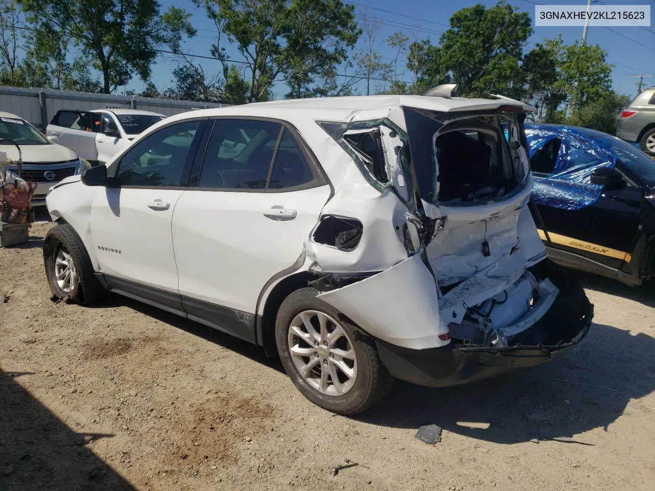 2019 Chevrolet Equinox Ls VIN: 3GNAXHEV2KL215623 Lot: 49430934