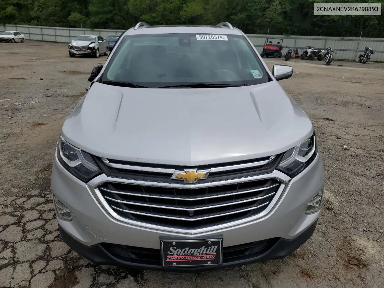 2019 Chevrolet Equinox Premier VIN: 2GNAXNEV2K6298893 Lot: 50726574