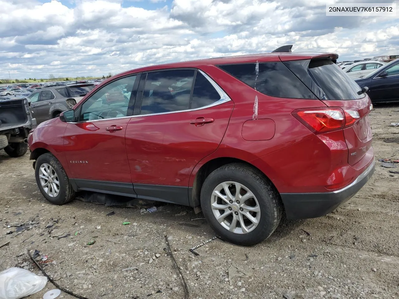 2019 Chevrolet Equinox Lt VIN: 2GNAXUEV7K6157912 Lot: 50800624