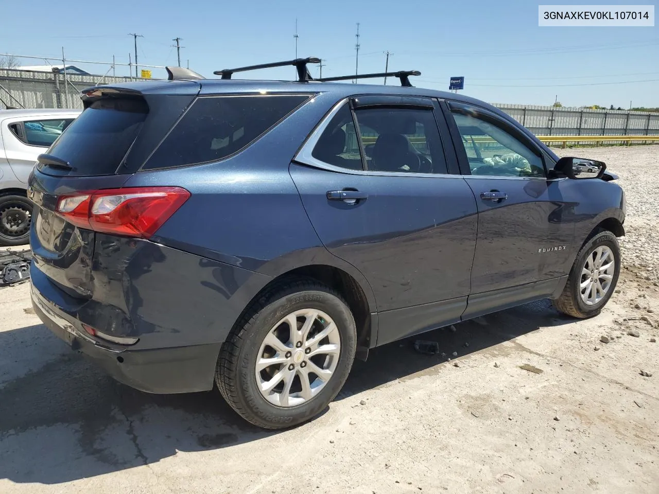 2019 Chevrolet Equinox Lt VIN: 3GNAXKEV0KL107014 Lot: 51716524