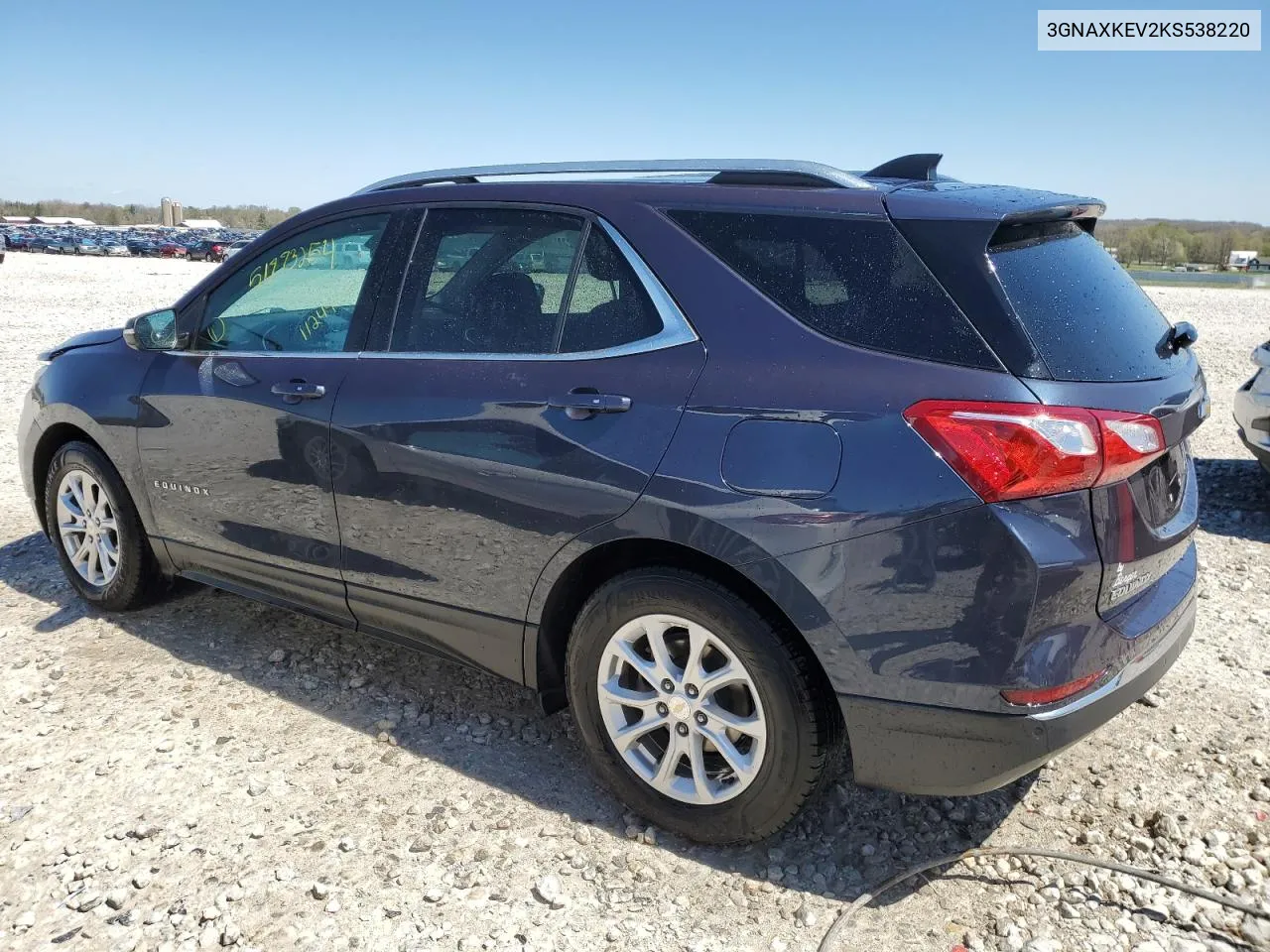 2019 Chevrolet Equinox Lt VIN: 3GNAXKEV2KS538220 Lot: 51773254