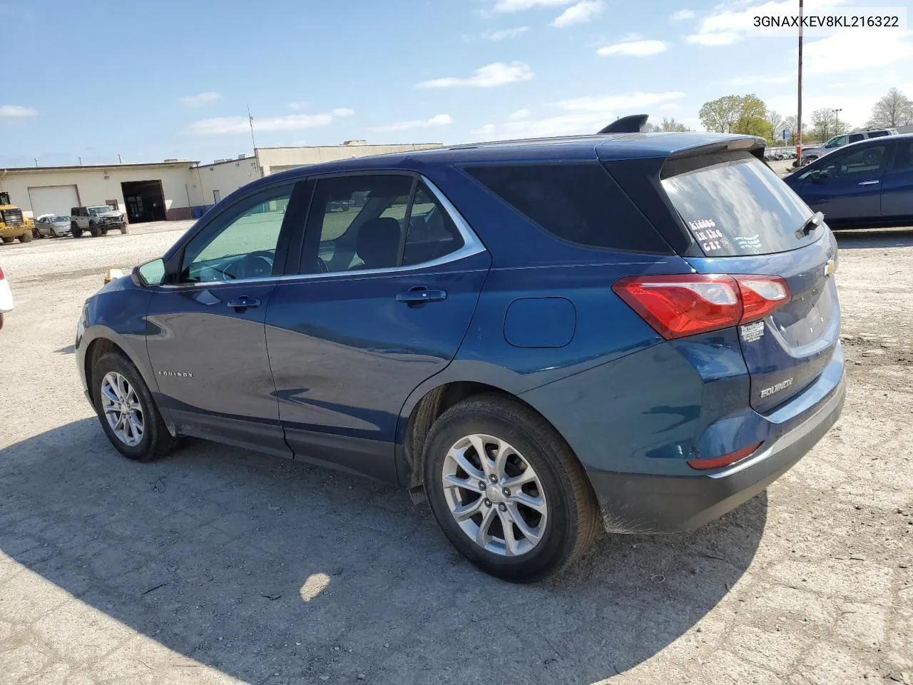 2019 Chevrolet Equinox Lt VIN: 3GNAXKEV8KL216322 Lot: 52288564