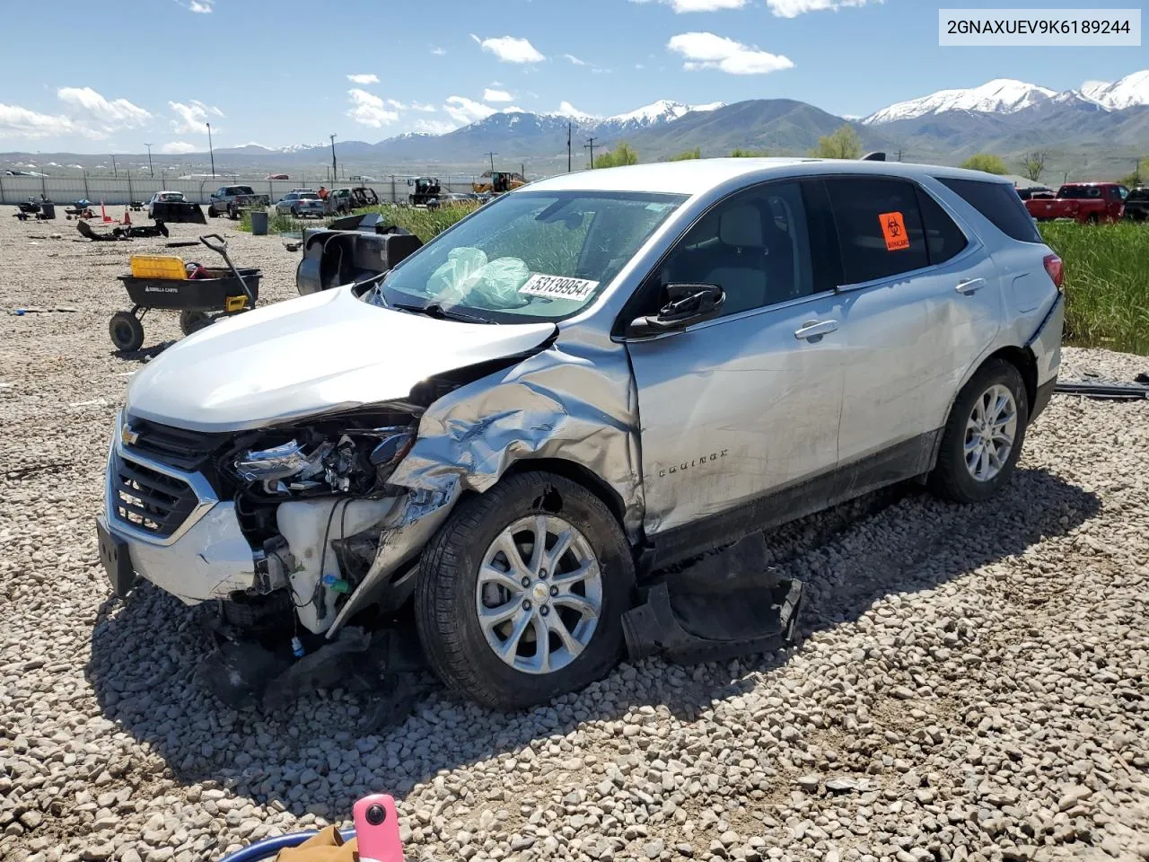 2019 Chevrolet Equinox Lt VIN: 2GNAXUEV9K6189244 Lot: 53139954