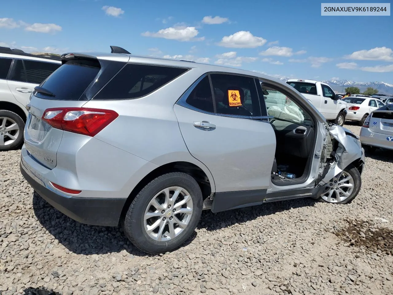 2019 Chevrolet Equinox Lt VIN: 2GNAXUEV9K6189244 Lot: 53139954