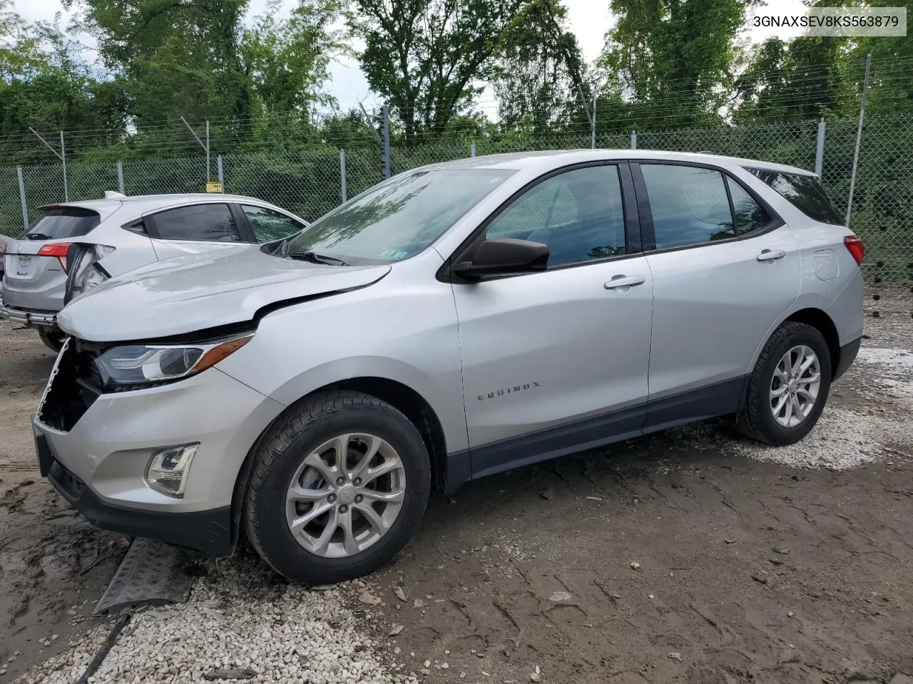 2019 Chevrolet Equinox Ls VIN: 3GNAXSEV8KS563879 Lot: 53249224