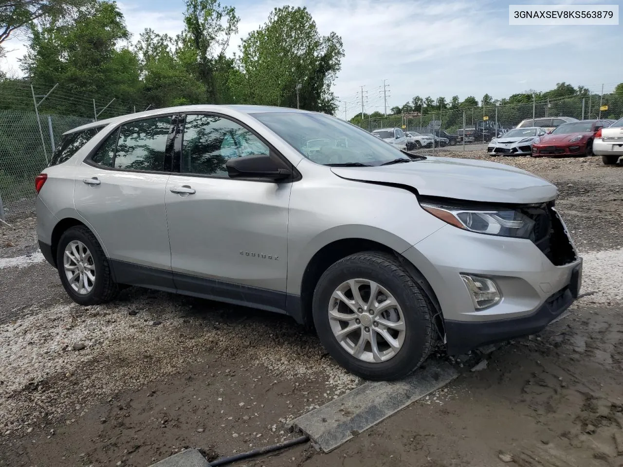 2019 Chevrolet Equinox Ls VIN: 3GNAXSEV8KS563879 Lot: 53249224