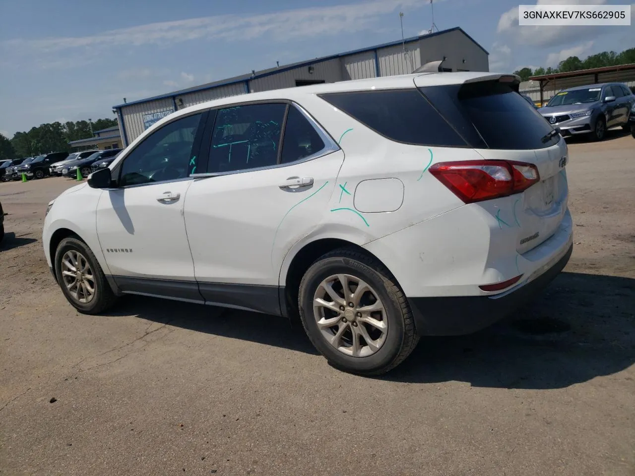 2019 Chevrolet Equinox Lt VIN: 3GNAXKEV7KS662905 Lot: 53460524