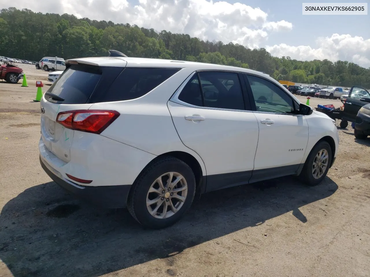 2019 Chevrolet Equinox Lt VIN: 3GNAXKEV7KS662905 Lot: 53460524