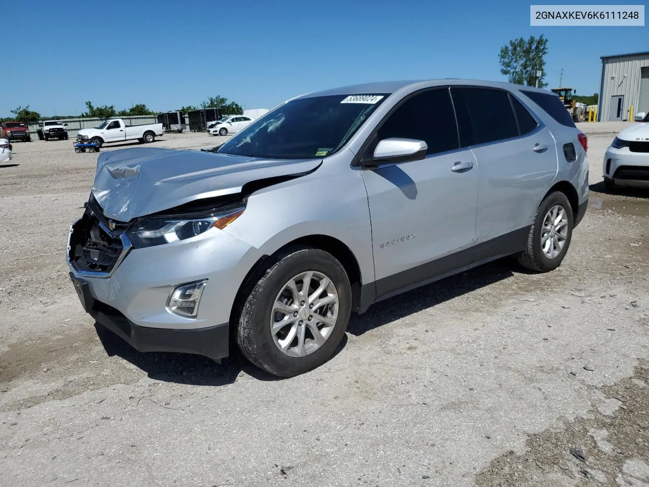 2019 Chevrolet Equinox Lt VIN: 2GNAXKEV6K6111248 Lot: 53689024