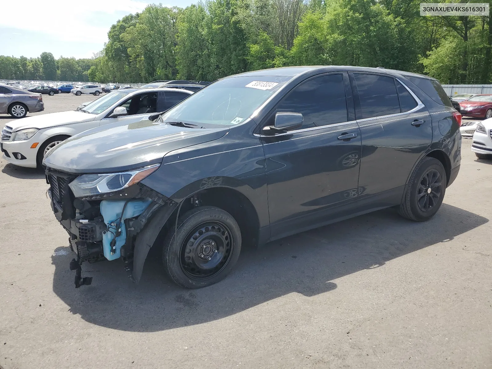 2019 Chevrolet Equinox Lt VIN: 3GNAXUEV4KS616301 Lot: 53813384