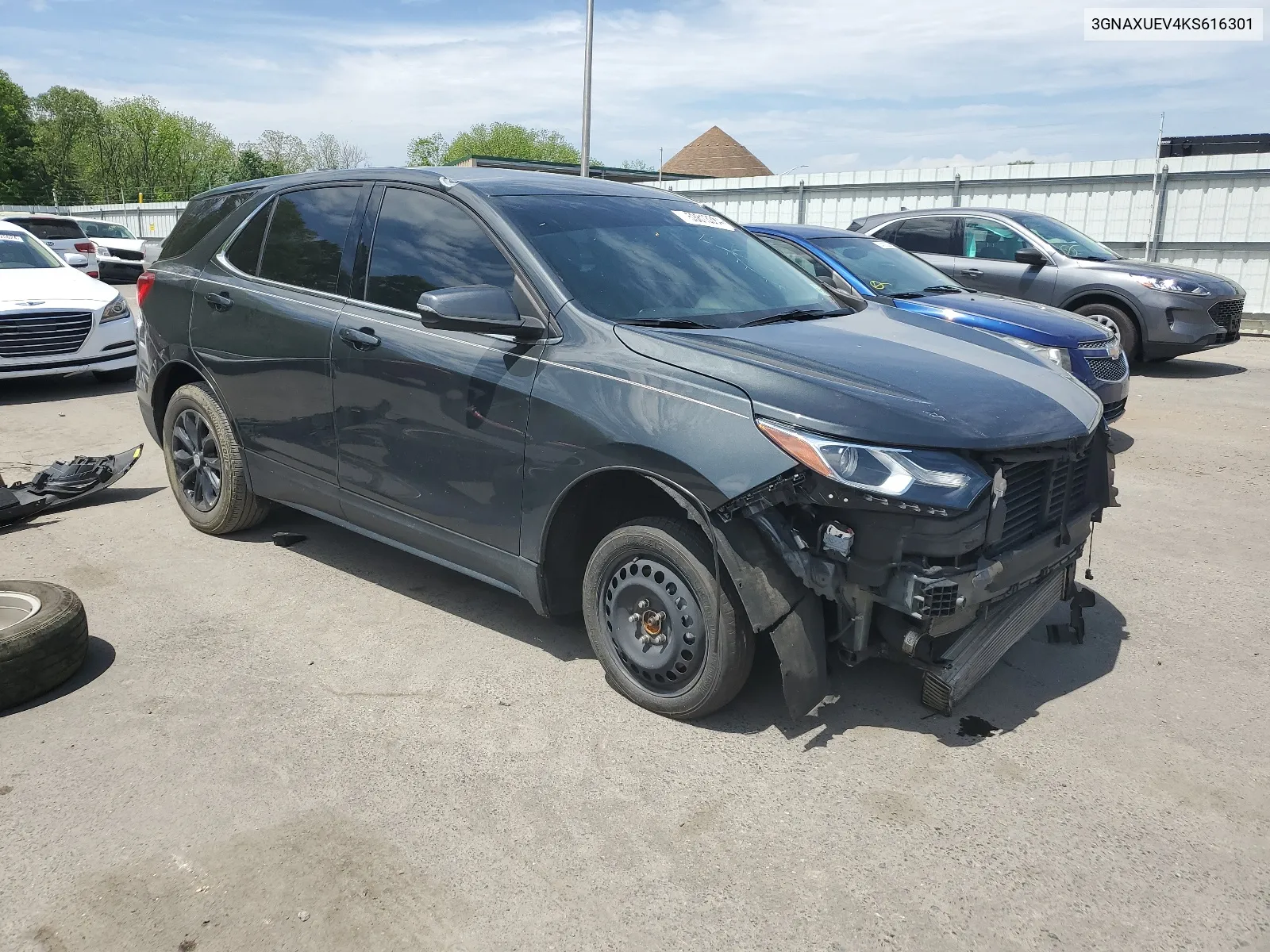 2019 Chevrolet Equinox Lt VIN: 3GNAXUEV4KS616301 Lot: 53813384