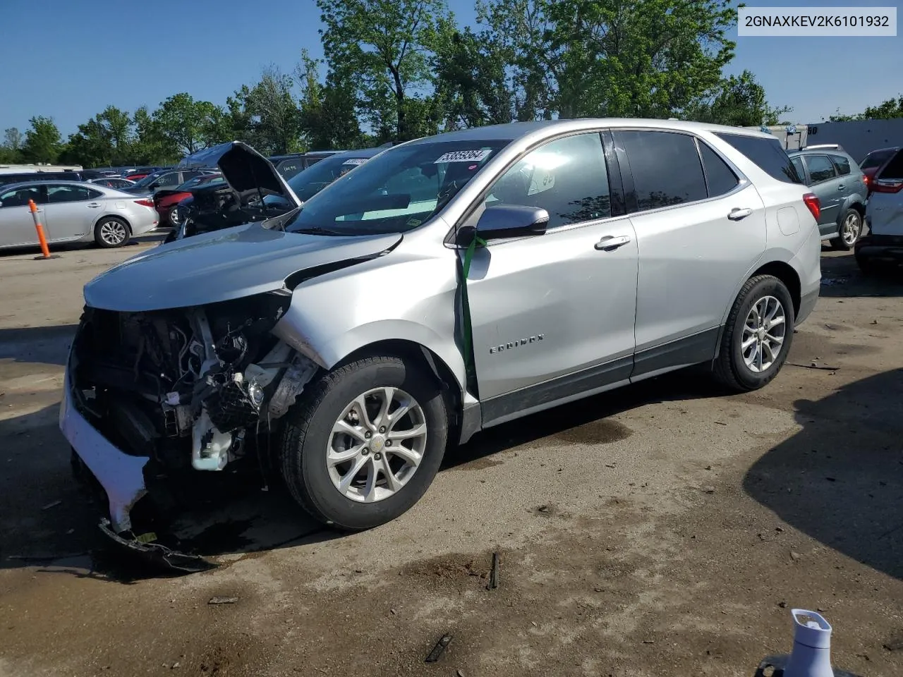 2019 Chevrolet Equinox Lt VIN: 2GNAXKEV2K6101932 Lot: 53859364