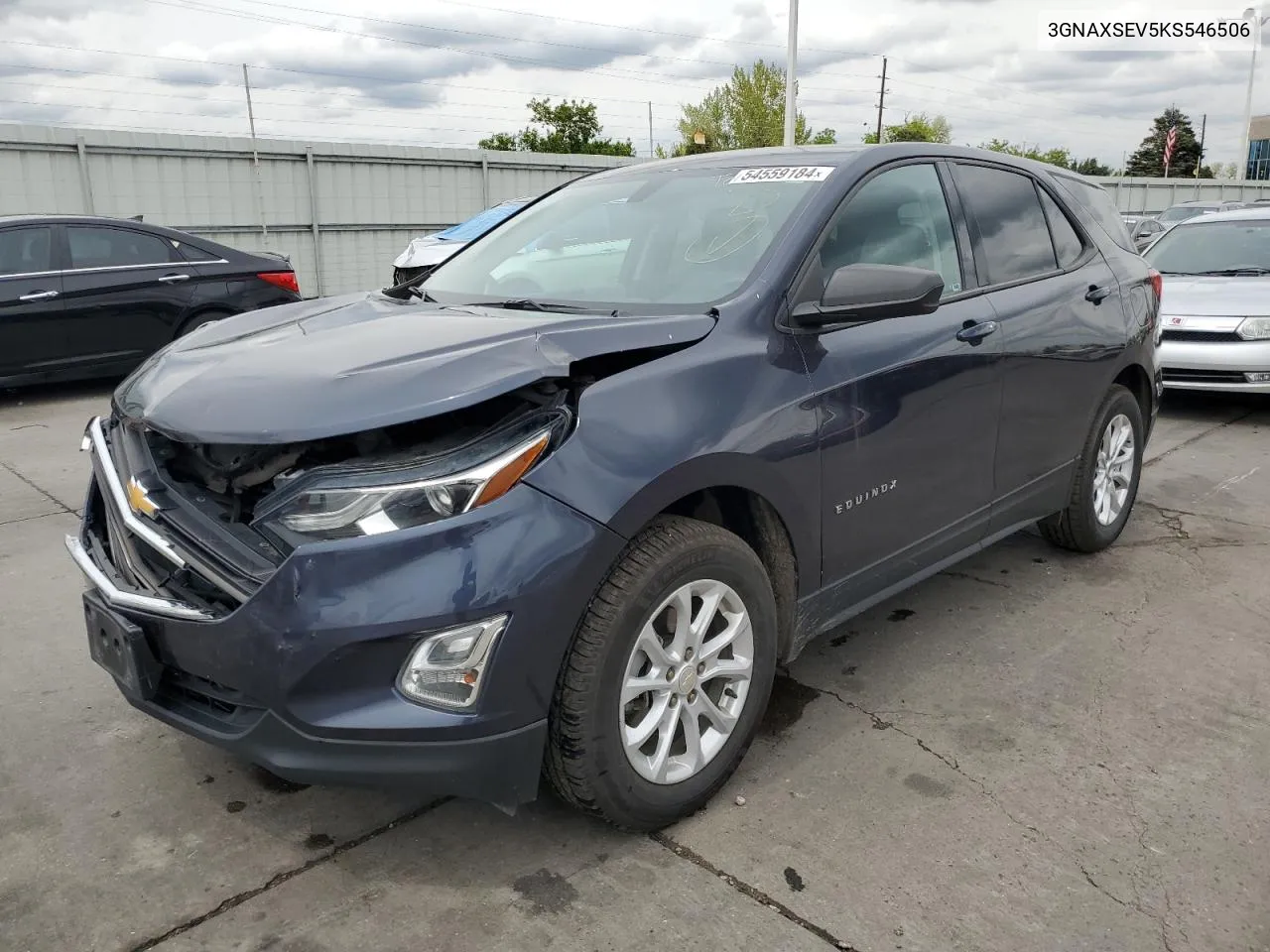 2019 Chevrolet Equinox Ls VIN: 3GNAXSEV5KS546506 Lot: 54559184