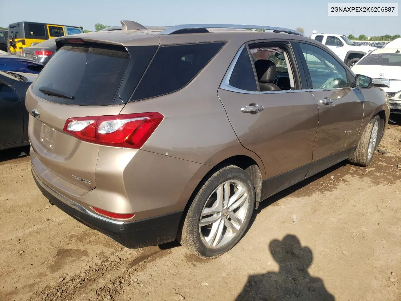 2019 Chevrolet Equinox Premier VIN: 2GNAXPEX2K6206887 Lot: 54719254