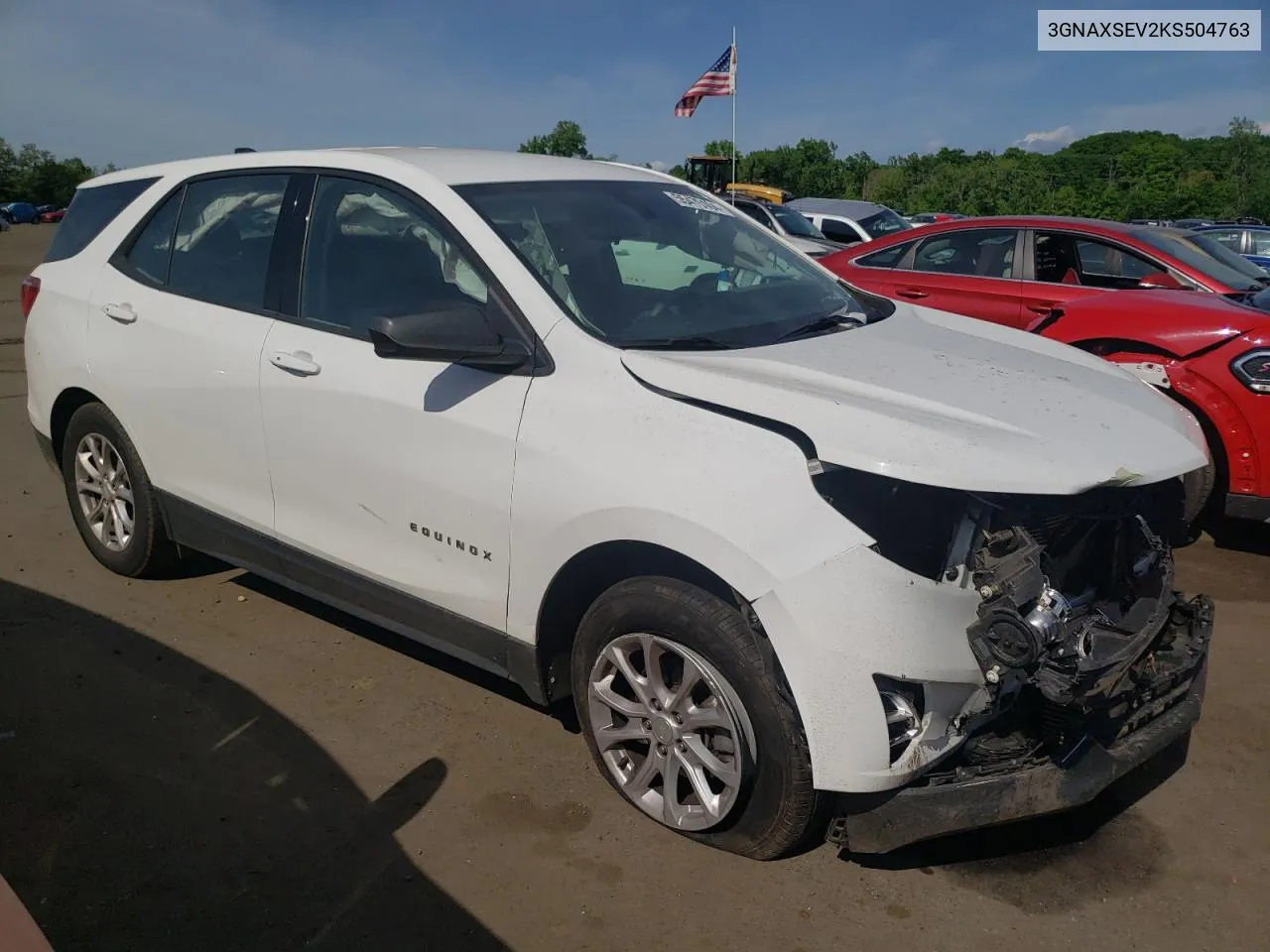 2019 Chevrolet Equinox Ls VIN: 3GNAXSEV2KS504763 Lot: 55476104