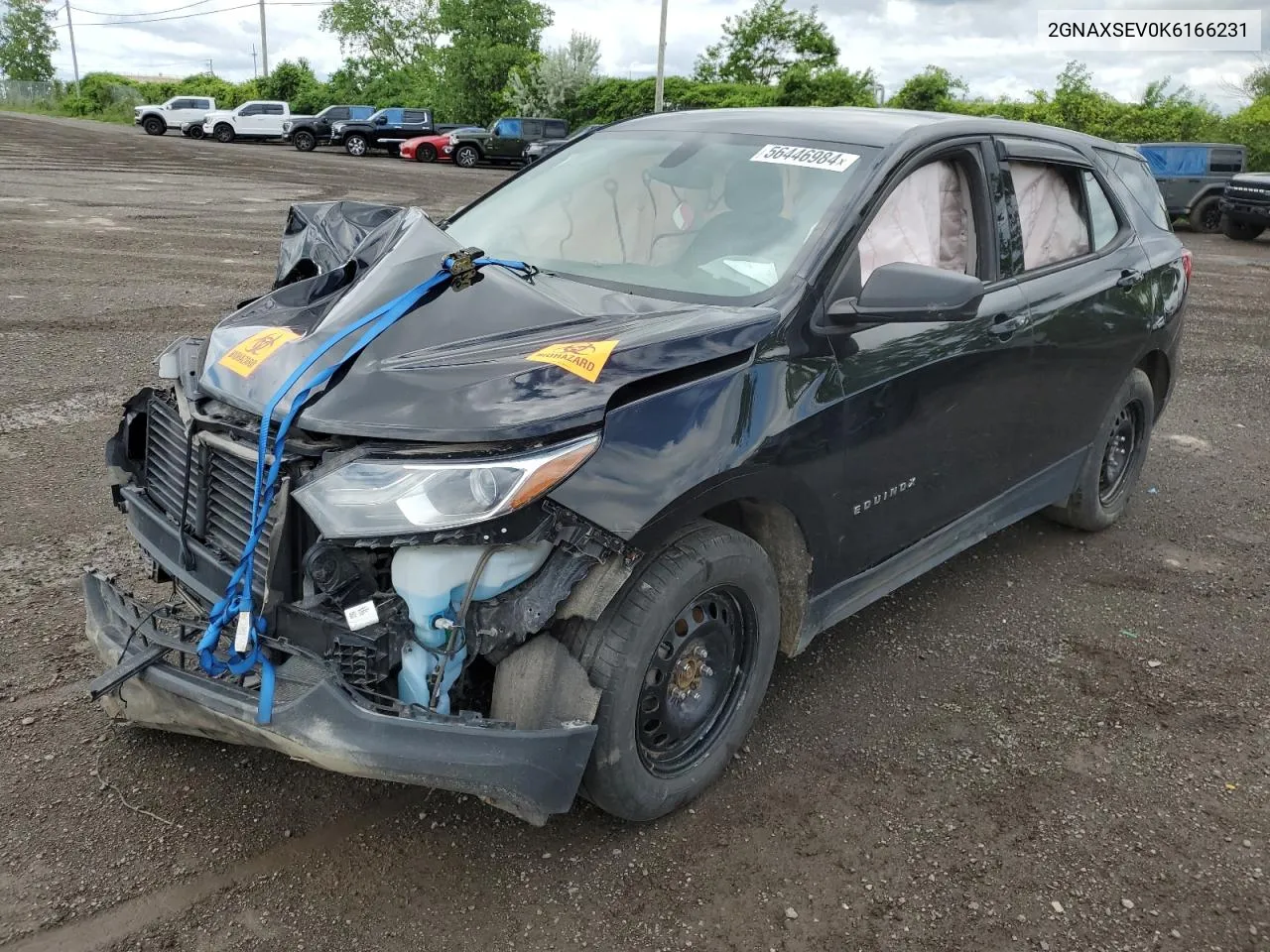 2019 Chevrolet Equinox Ls VIN: 2GNAXSEV0K6166231 Lot: 56446984