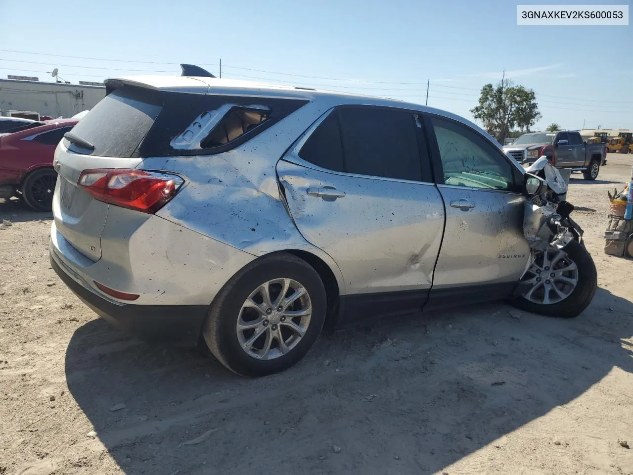 2019 Chevrolet Equinox Lt VIN: 3GNAXKEV2KS600053 Lot: 56754244