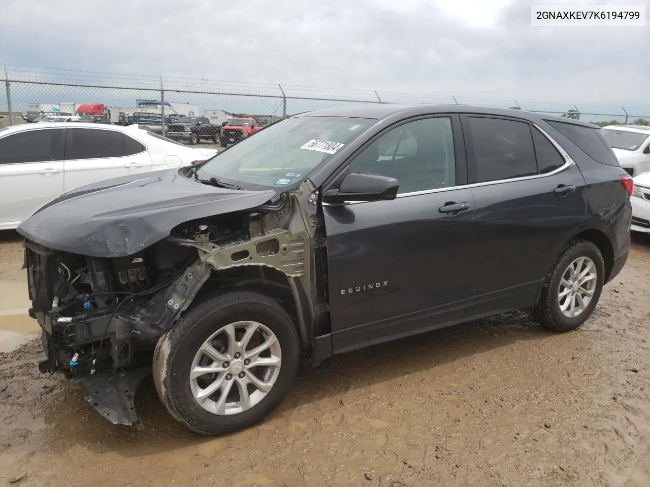 2019 Chevrolet Equinox Lt VIN: 2GNAXKEV7K6194799 Lot: 56771804