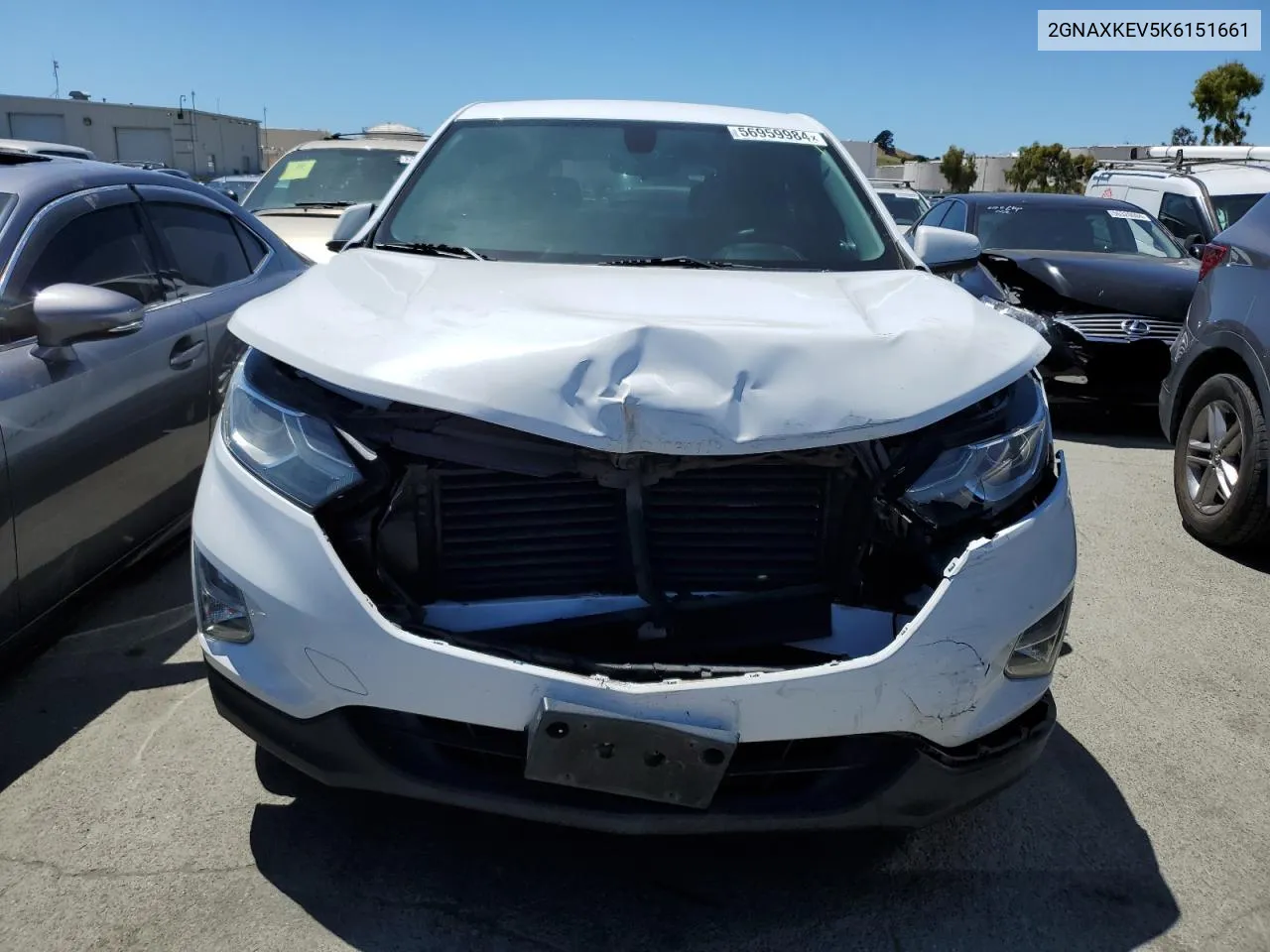 2019 Chevrolet Equinox Lt VIN: 2GNAXKEV5K6151661 Lot: 56959984