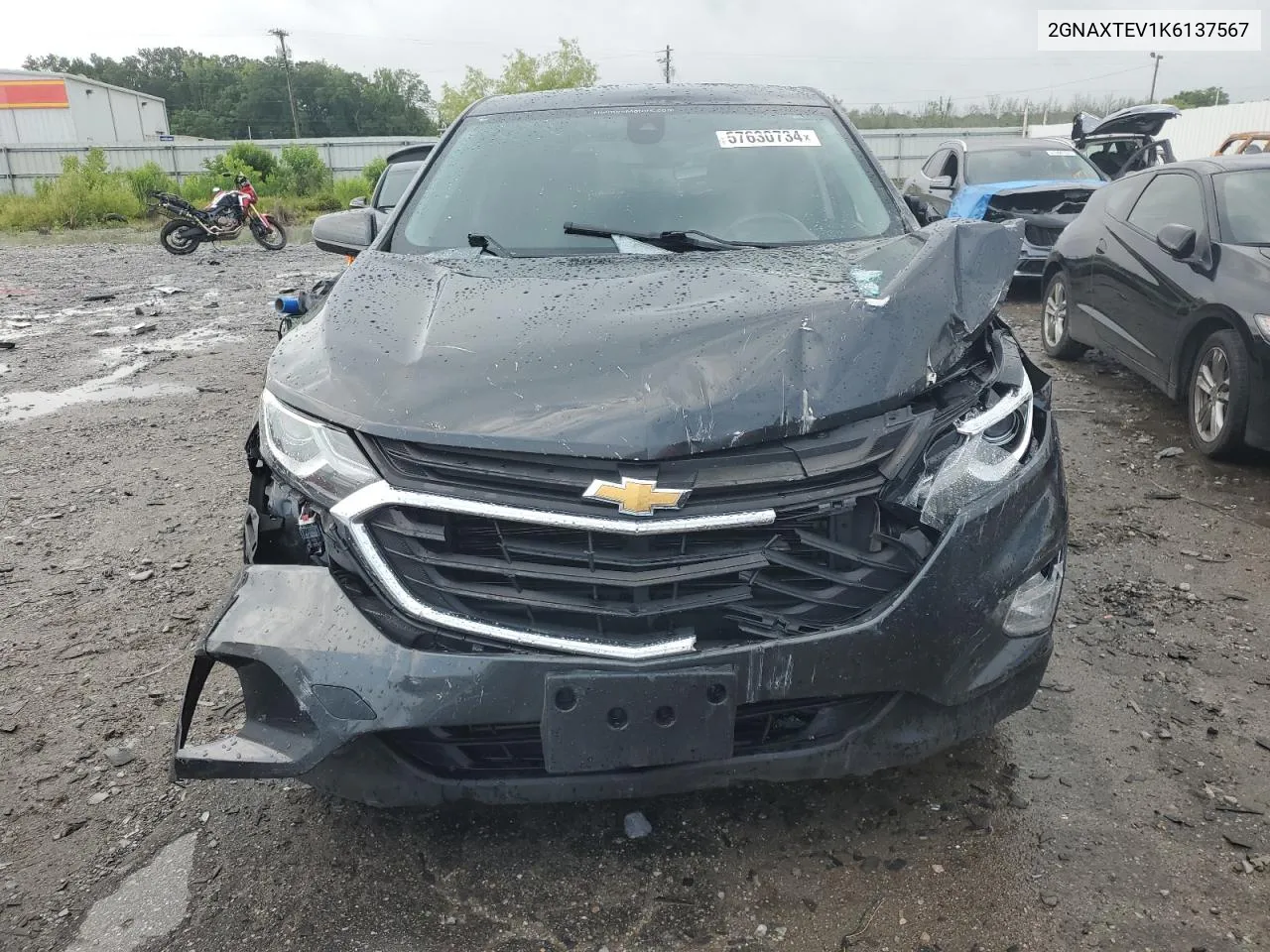 2019 Chevrolet Equinox Lt VIN: 2GNAXTEV1K6137567 Lot: 57630734