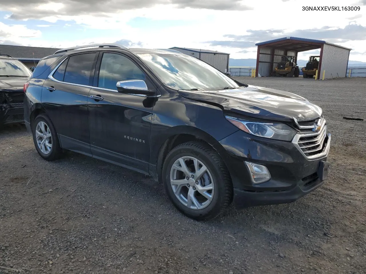 2019 Chevrolet Equinox Premier VIN: 3GNAXXEV5KL163009 Lot: 57771774