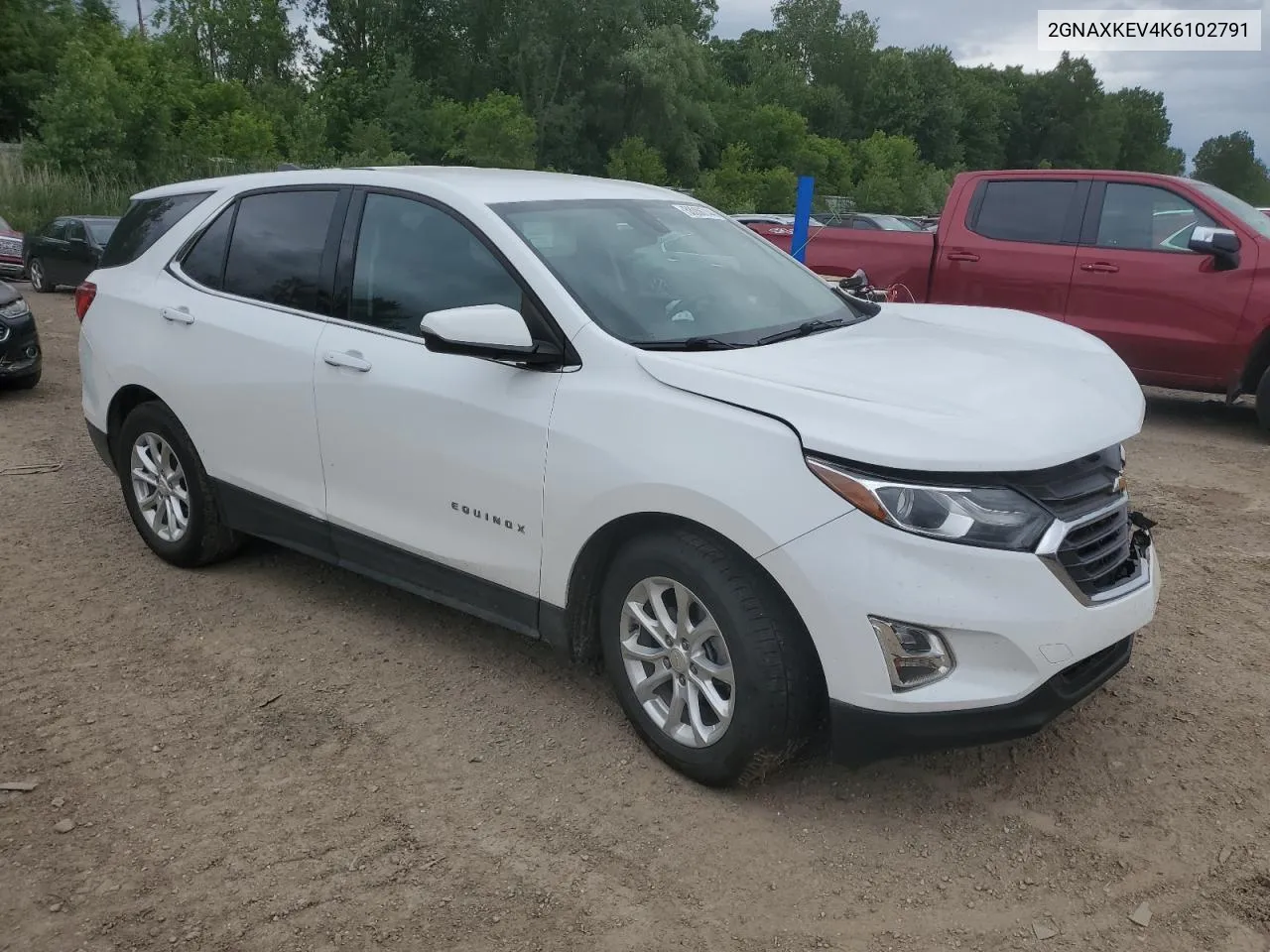 2019 Chevrolet Equinox Lt VIN: 2GNAXKEV4K6102791 Lot: 58056744