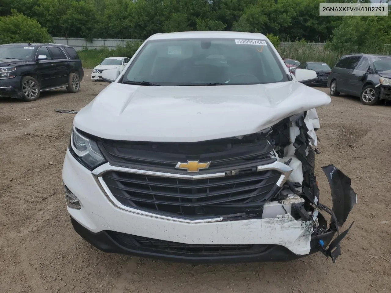 2019 Chevrolet Equinox Lt VIN: 2GNAXKEV4K6102791 Lot: 58056744