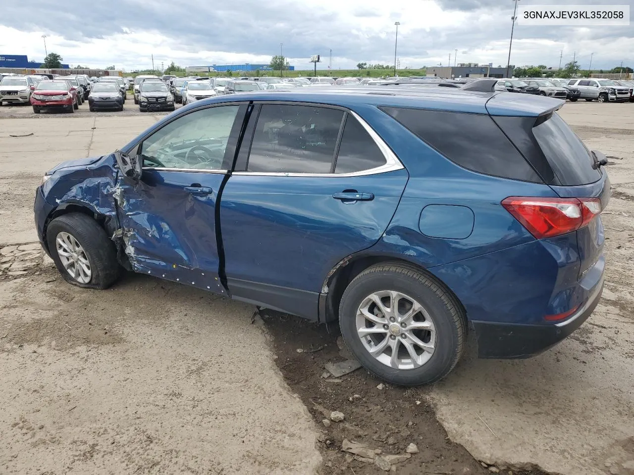 2019 Chevrolet Equinox Lt VIN: 3GNAXJEV3KL352058 Lot: 58104644